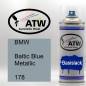 Preview: BMW, Baltic Blue Metallic, 178: 400ml Sprühdose, von ATW Autoteile West.